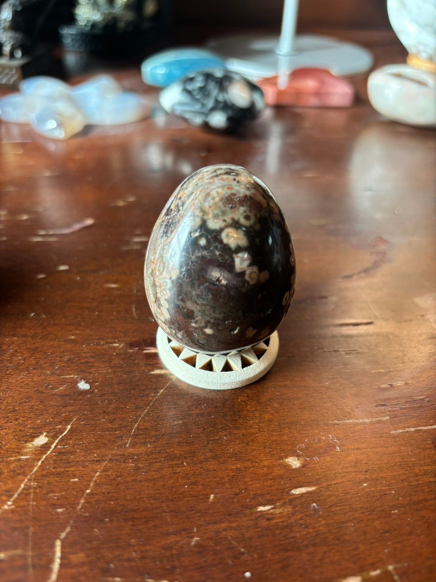 Ocean Jasper Smooth Polish Egg