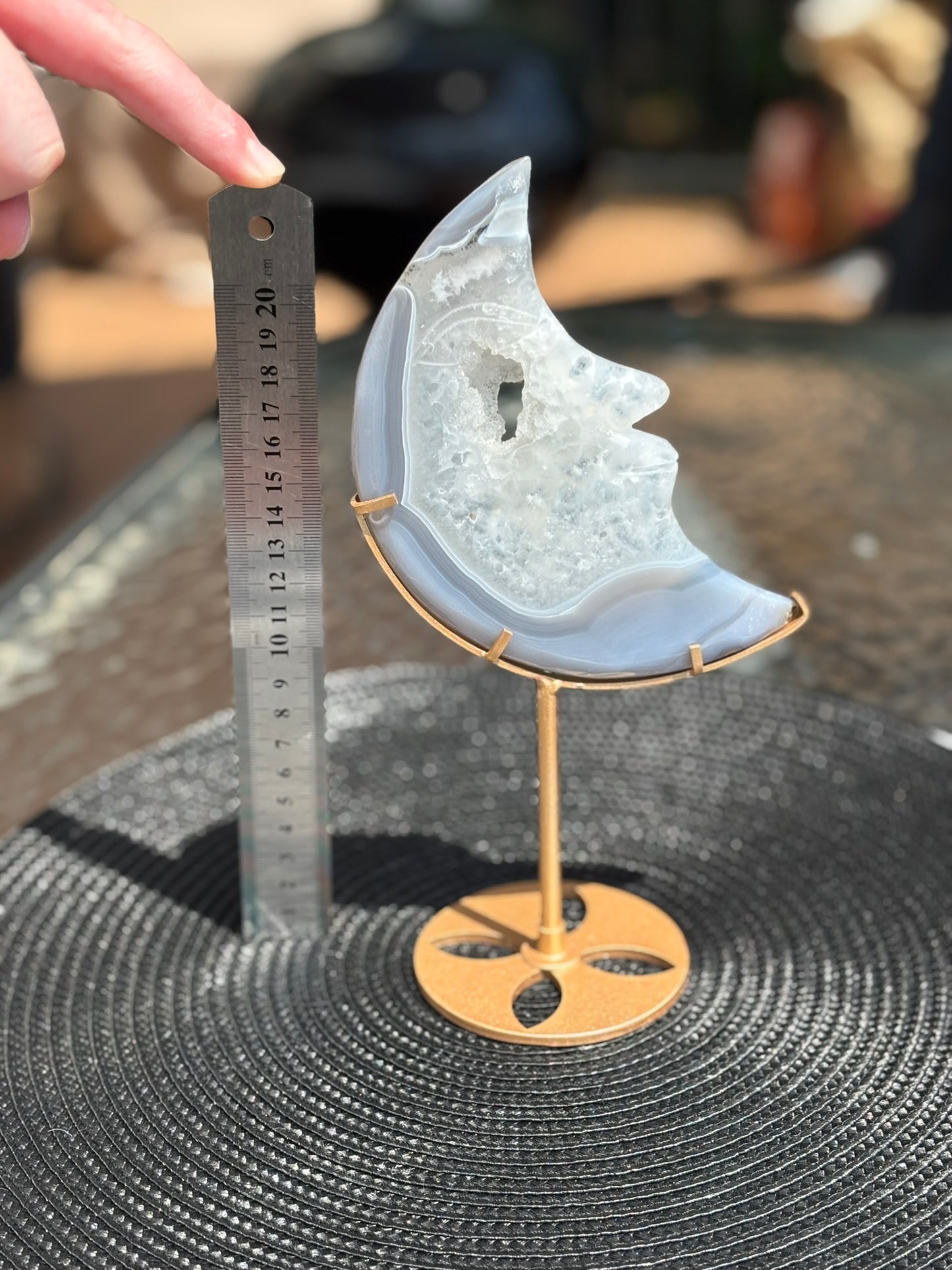 Agate Geode Moon