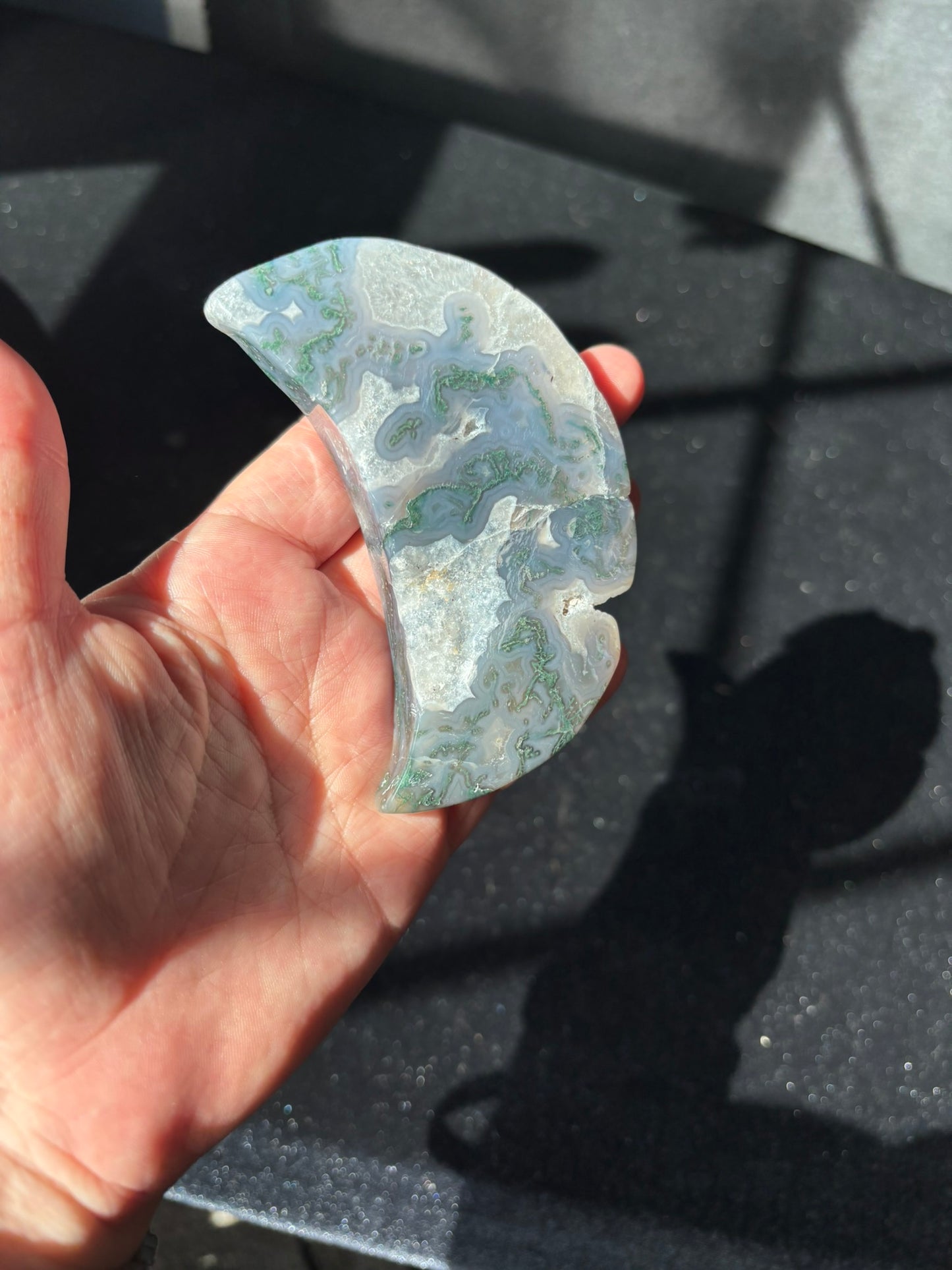 Moss Agate Moon
