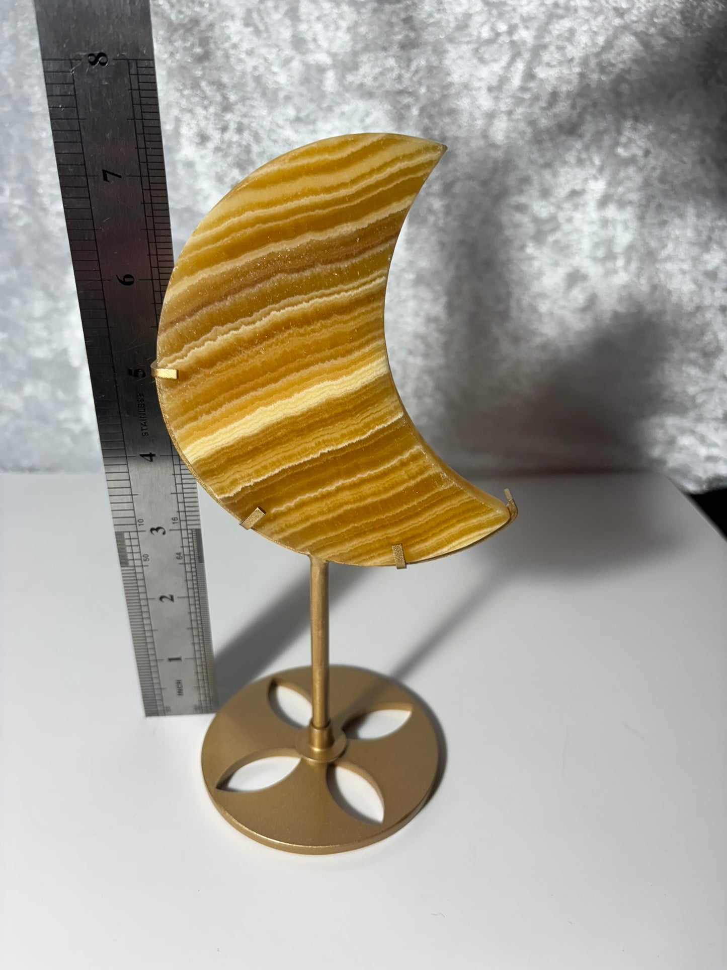 Yellow Calcite Moon