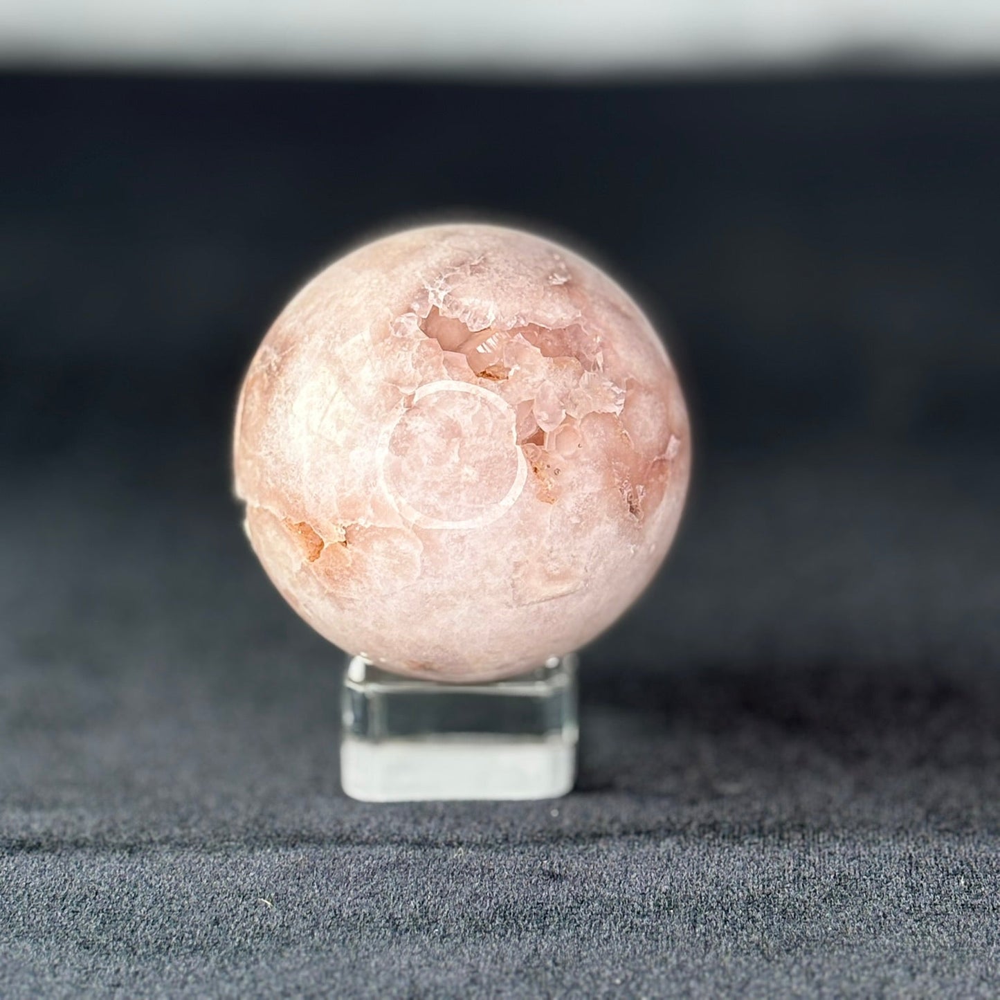 Pink Amethyst w. Druzy Sphere