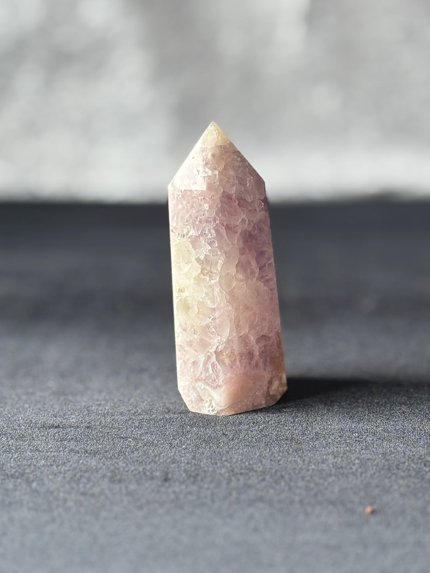 Pink Flower Agate Tower
