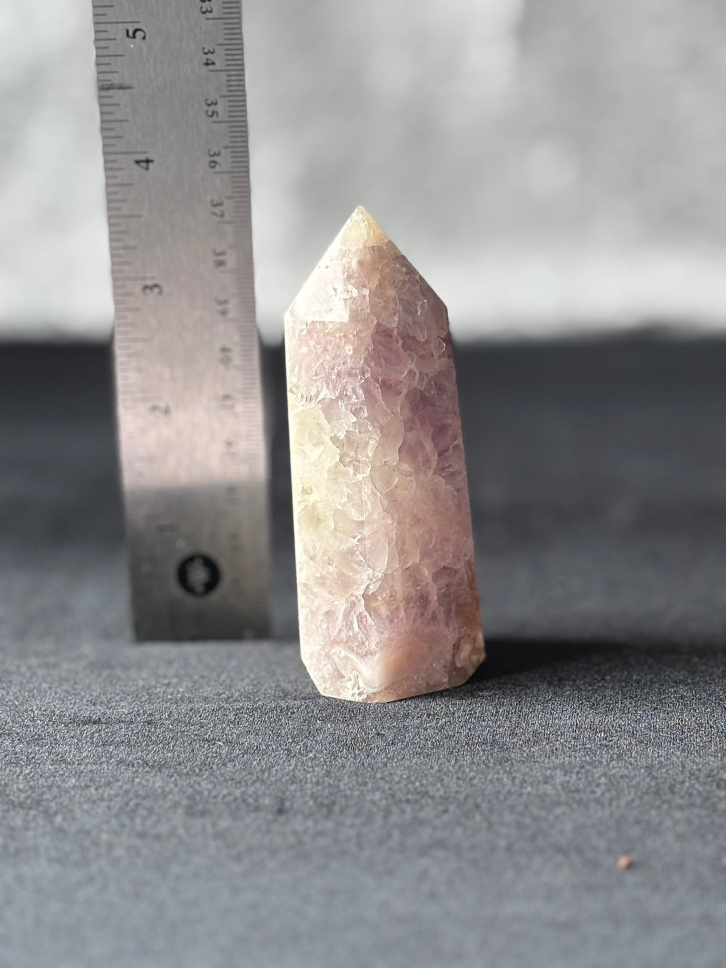 Pink Flower Agate Tower