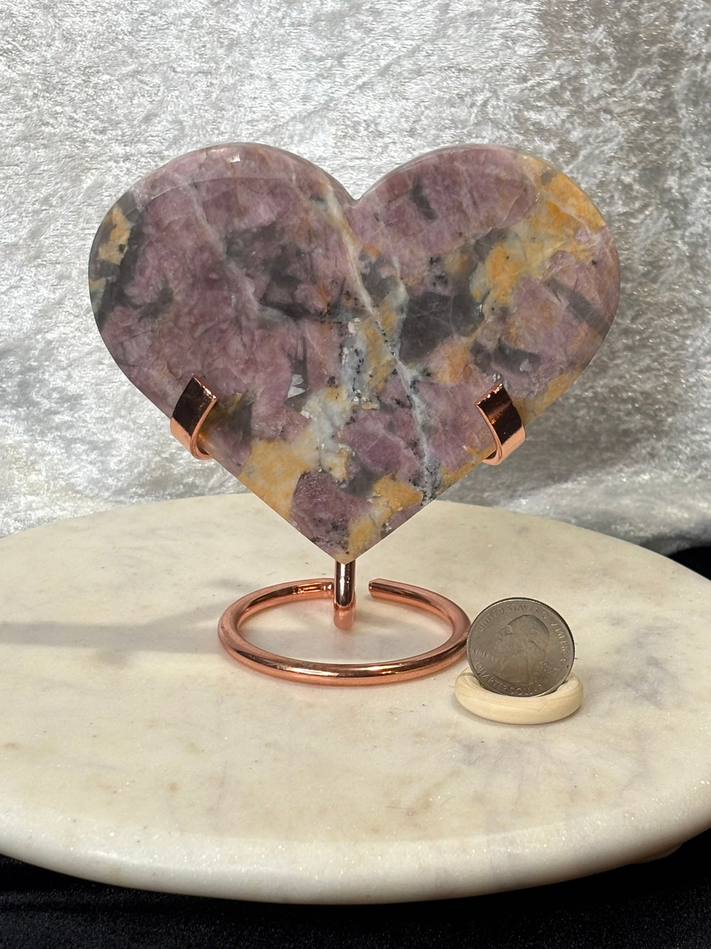 Pink Tourmaline Heart