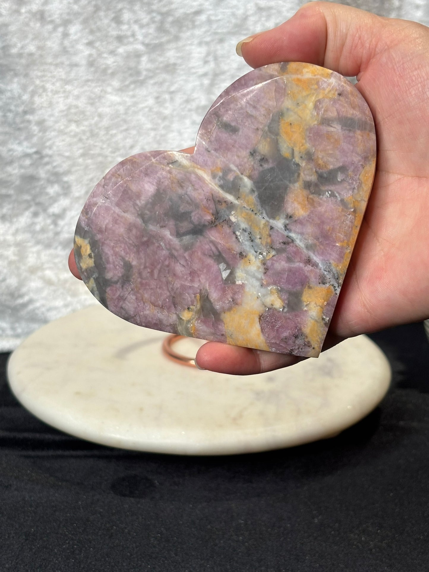 Pink Tourmaline Heart