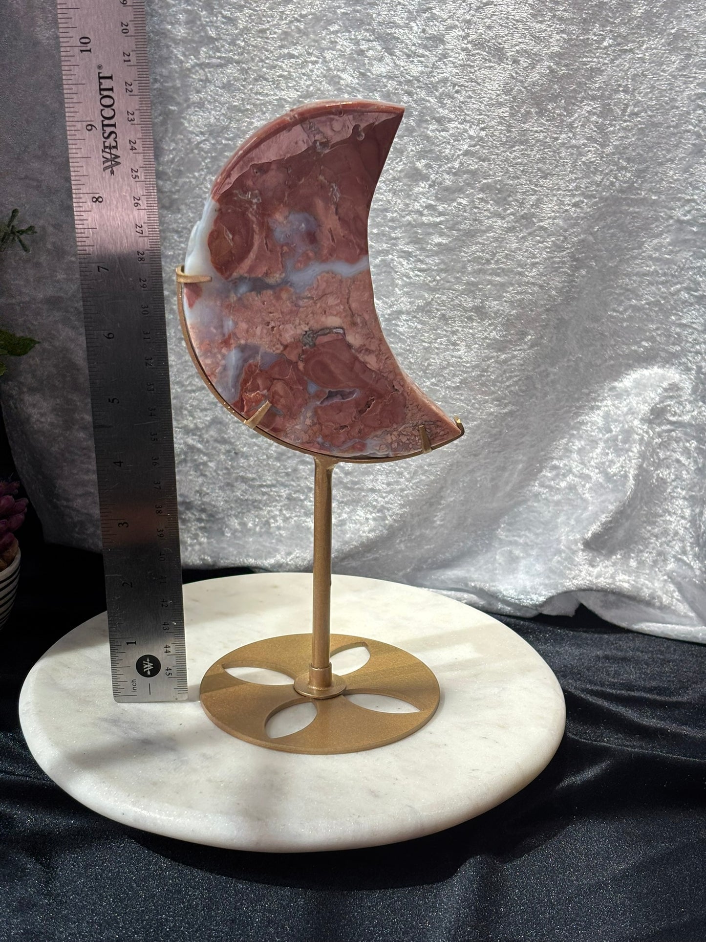 Cotton Candy Agate Moon