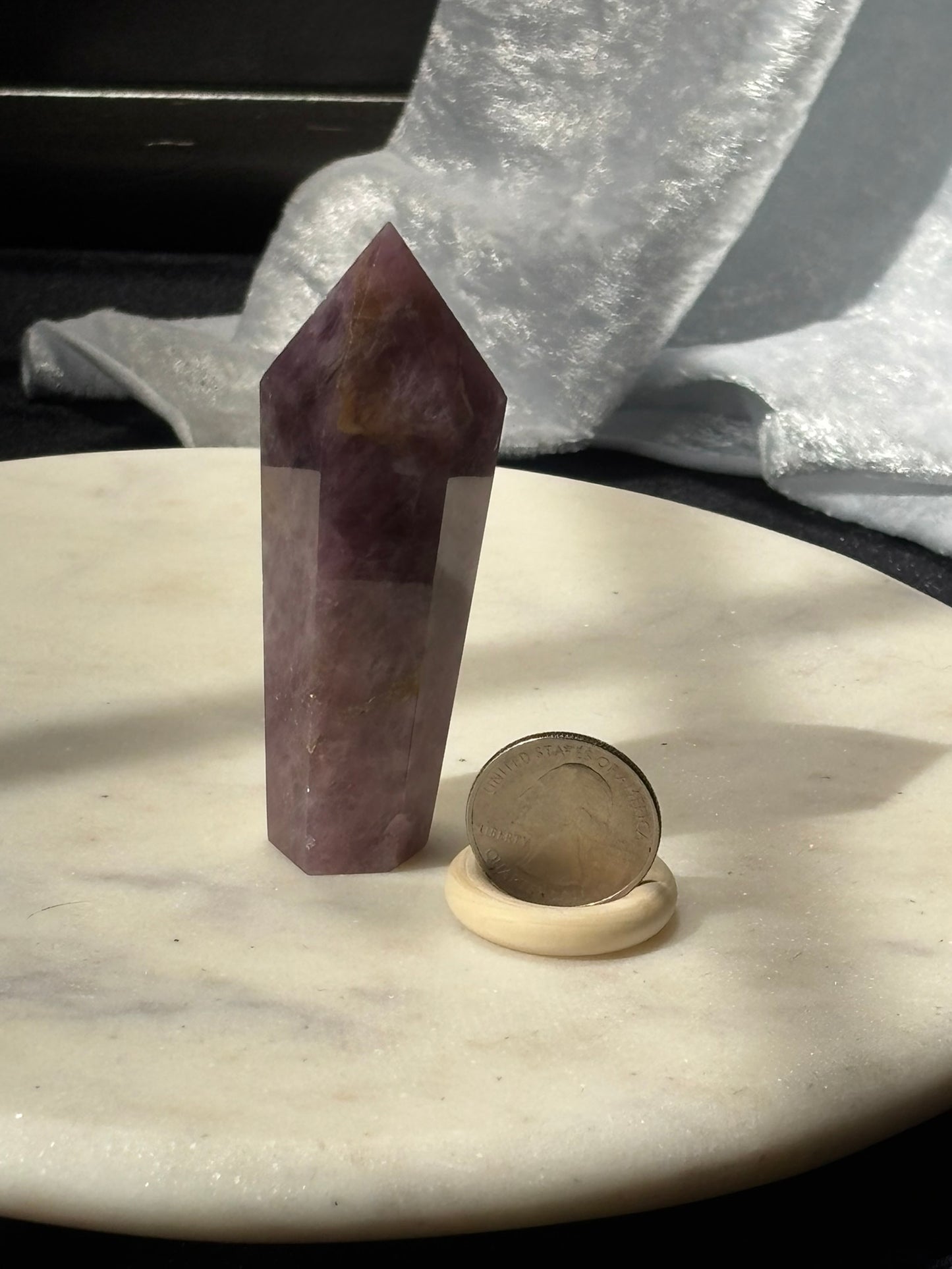 Lavender Rose Quartz Short Wand
