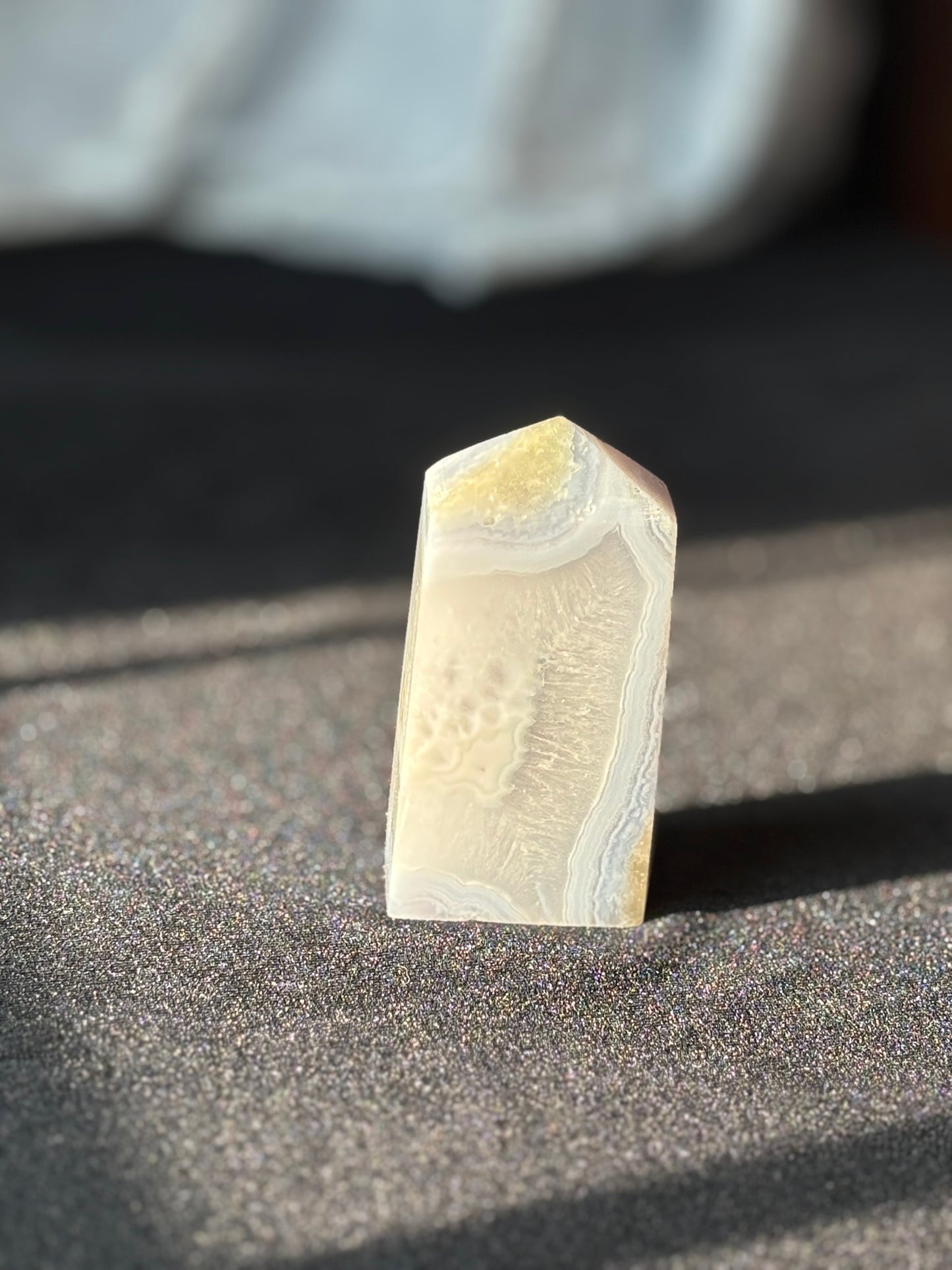 Blue Lace Agate Tower