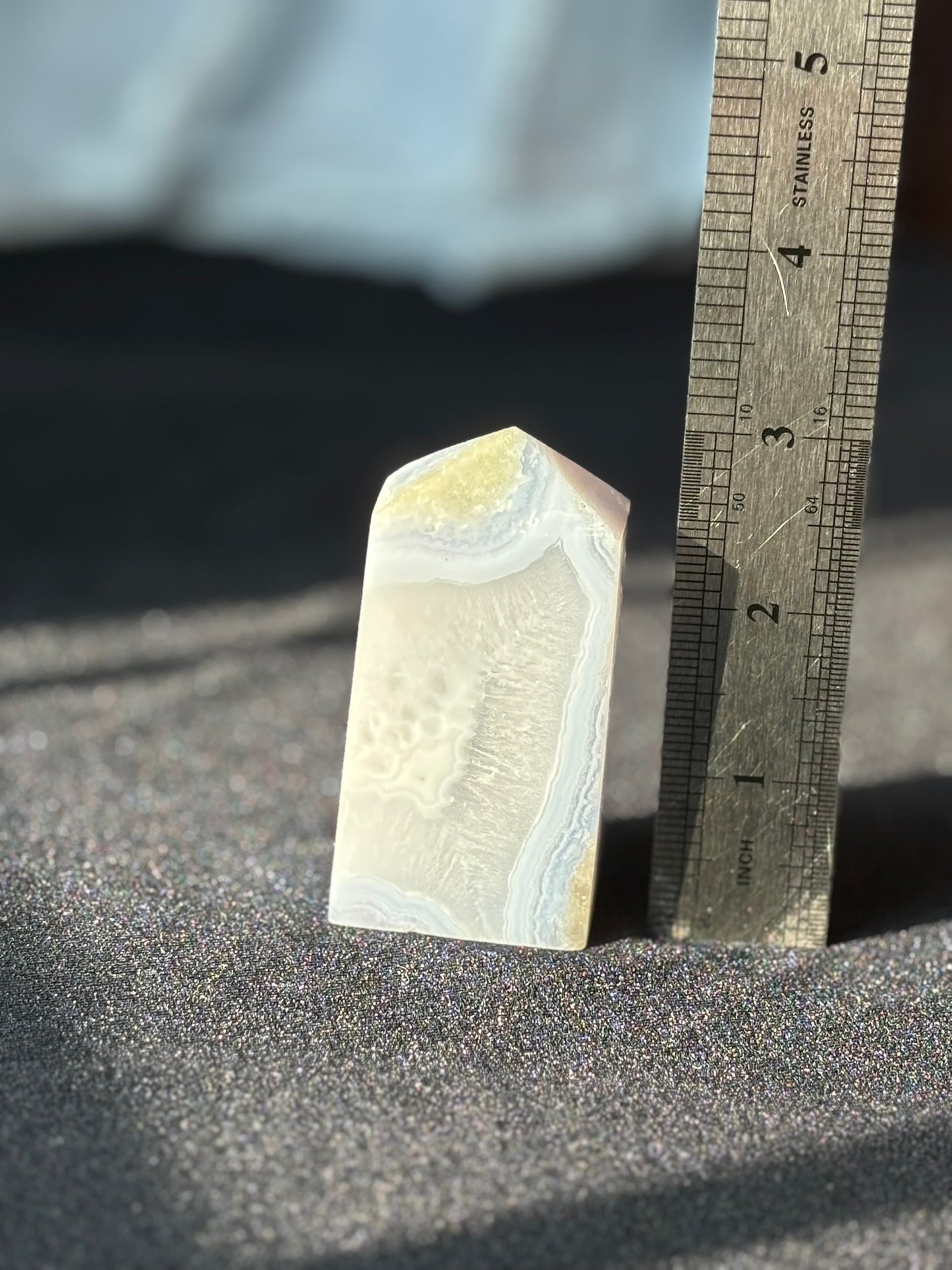 Blue Lace Agate Tower