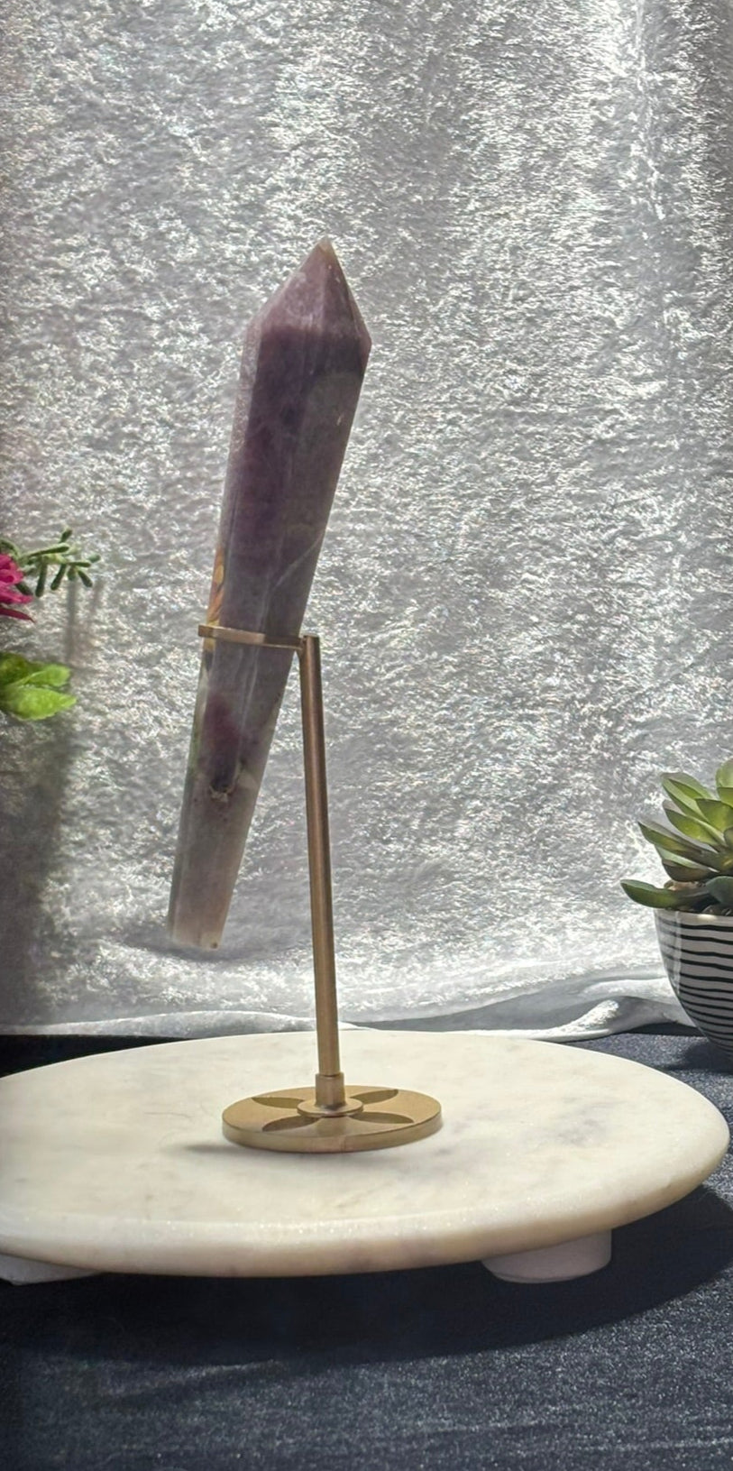 Lavender Rose Quartz Wand