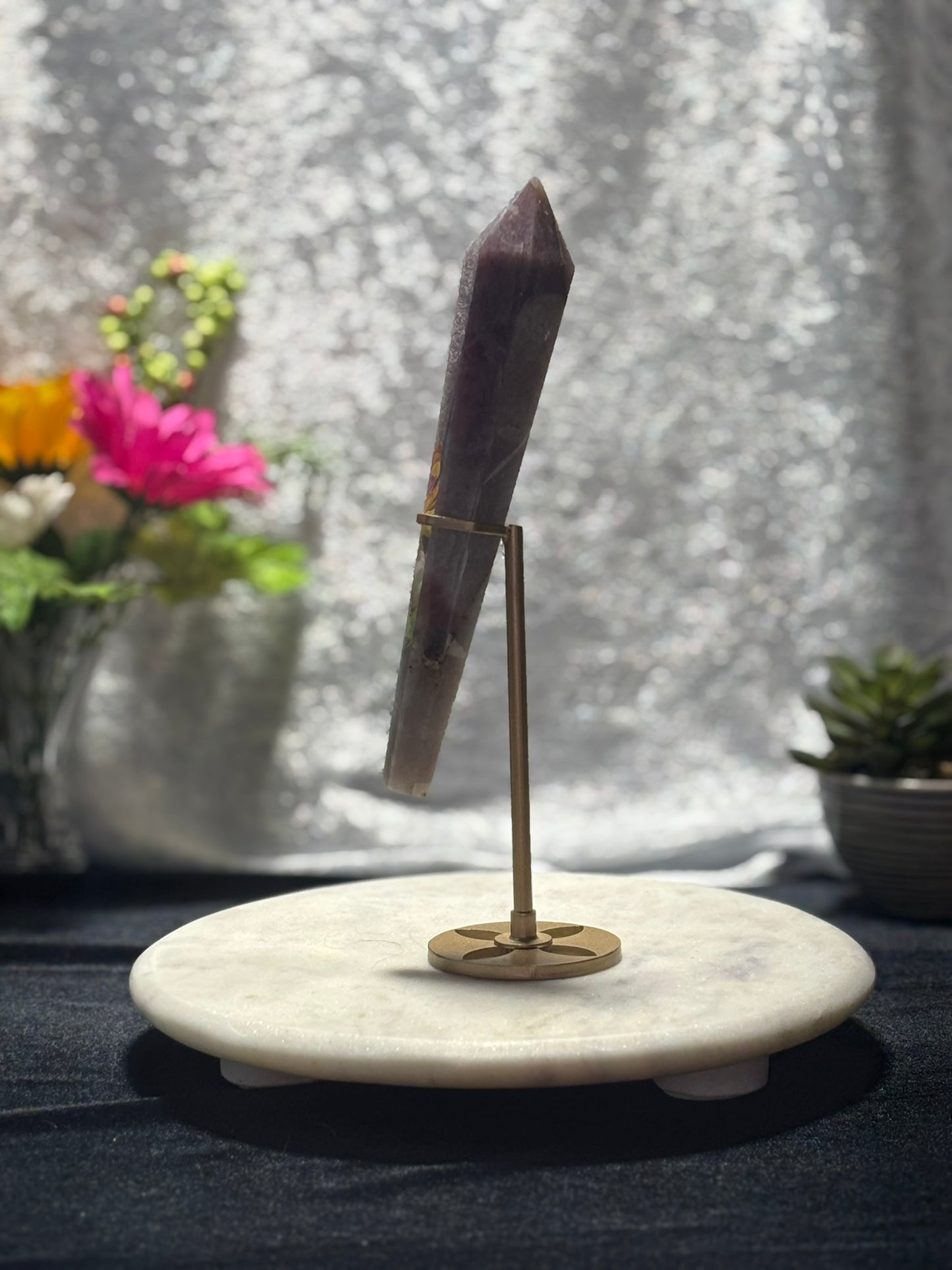 Lavender Rose Quartz Wand