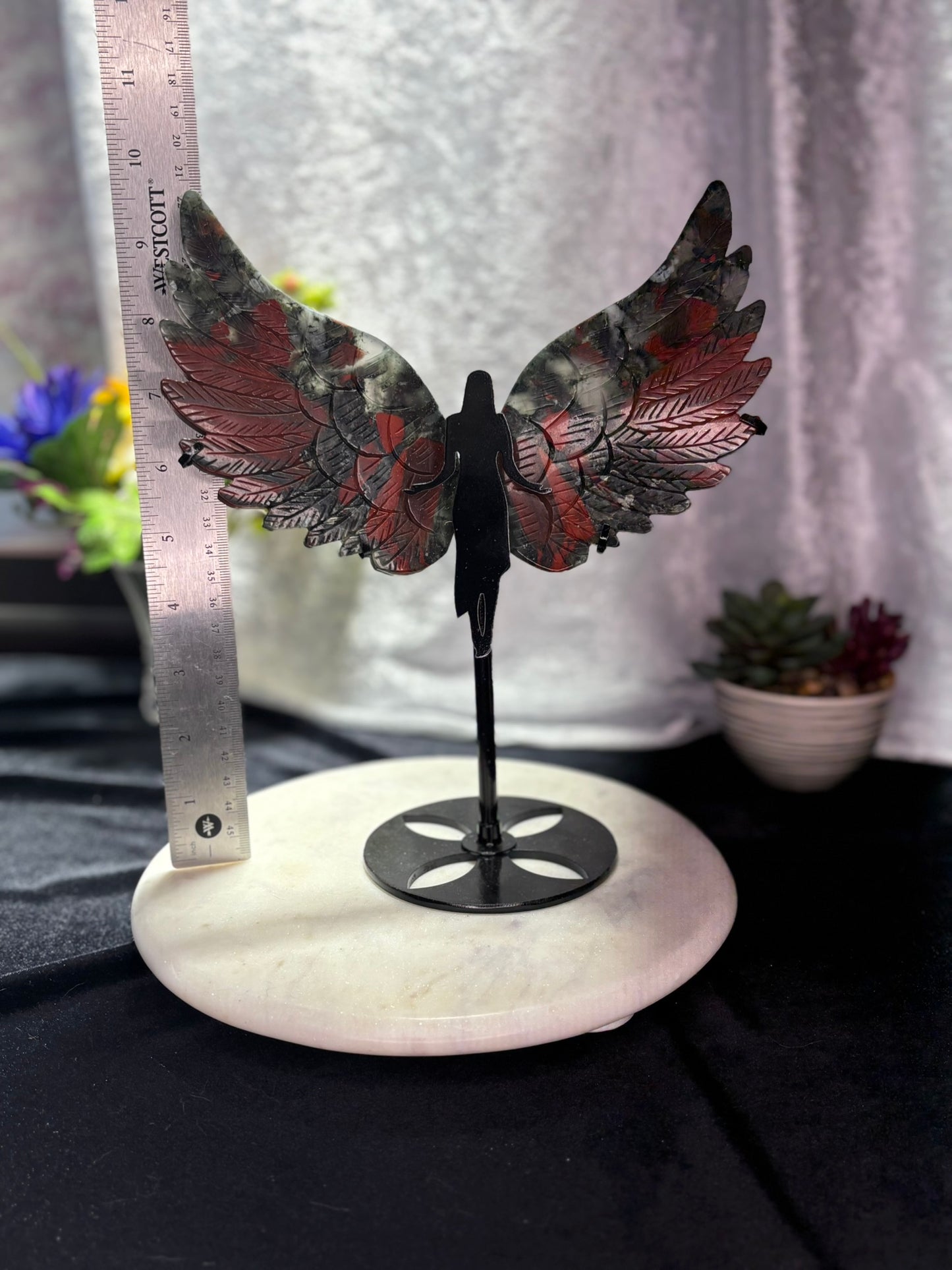 African Bloodstone Angel Wings