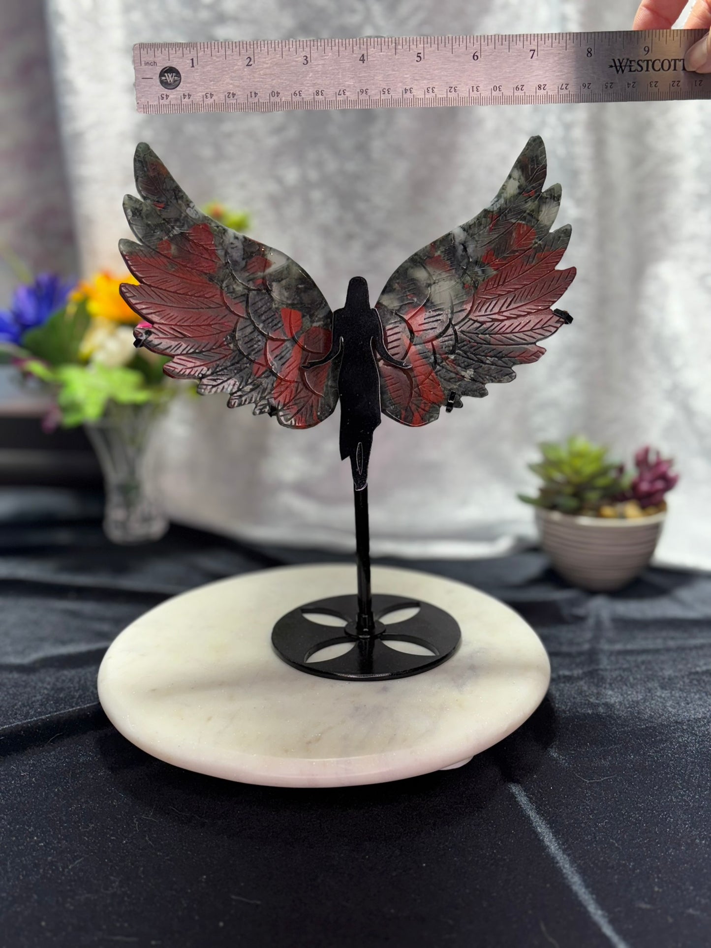African Bloodstone Angel Wings