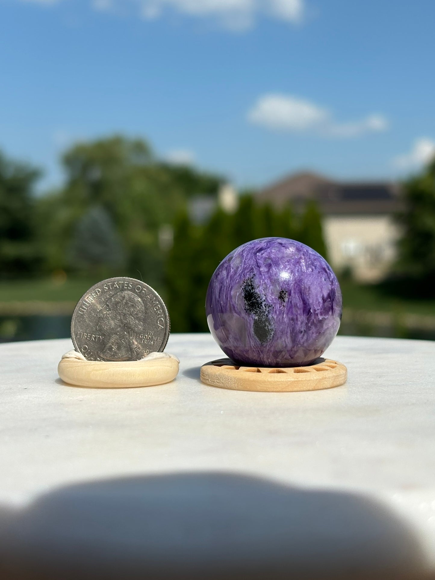 Charoite Sphere
