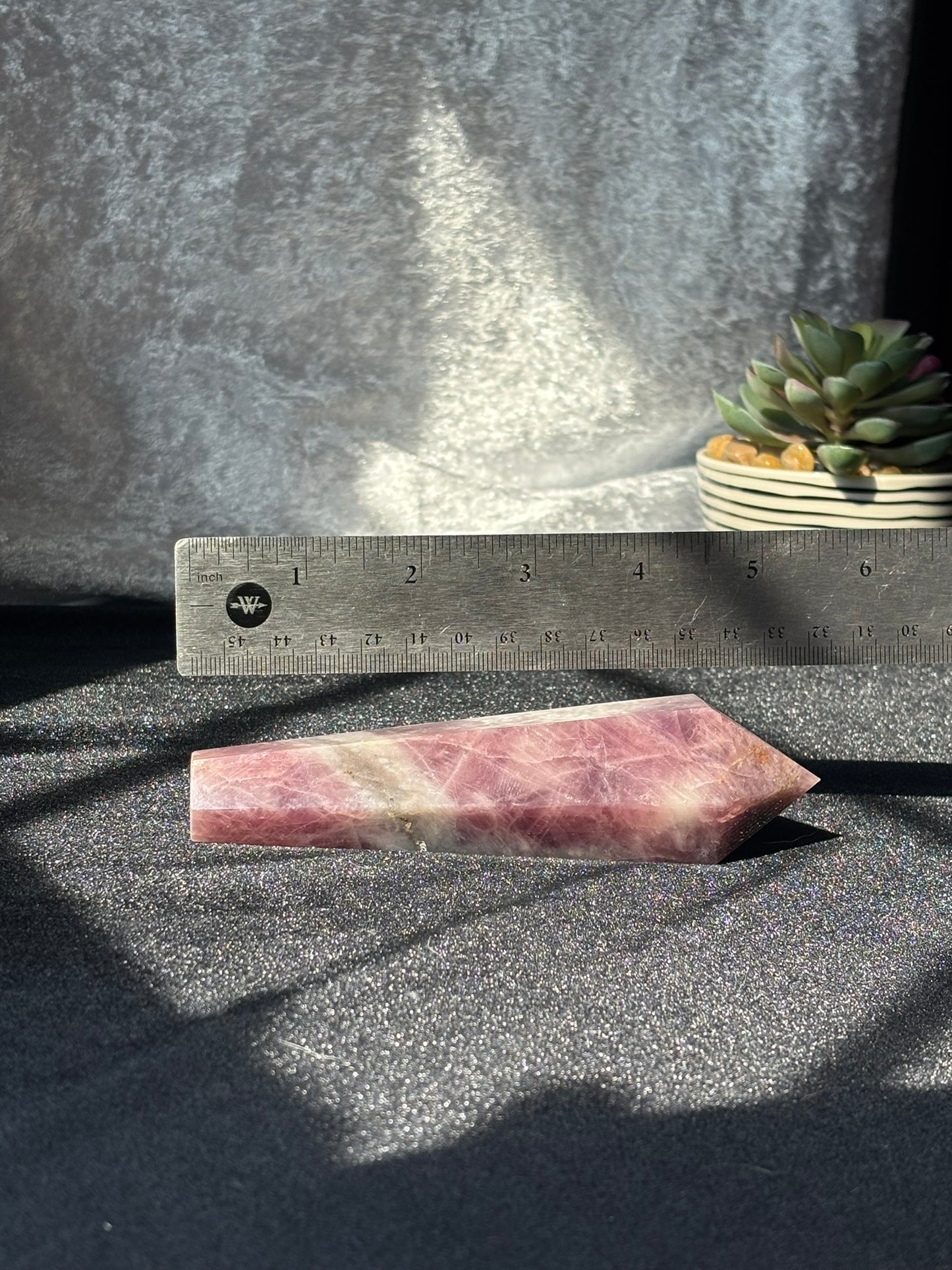 Lavender Rose Quartz Wand