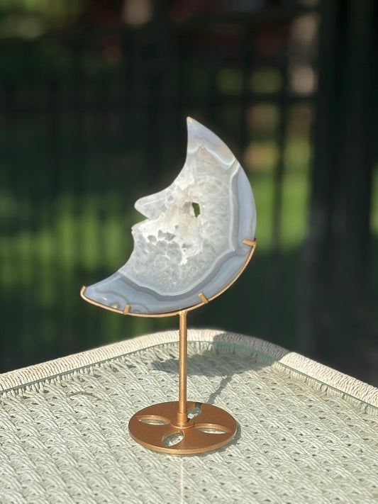 Agate Geode Moon