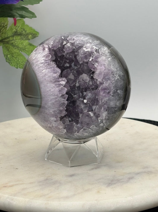Amethyst Geode Sphere