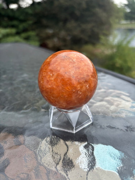 Orange Fluorite Sphere 2.4