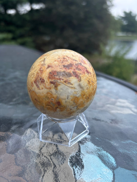 Crazy Lace Agate  Sphere