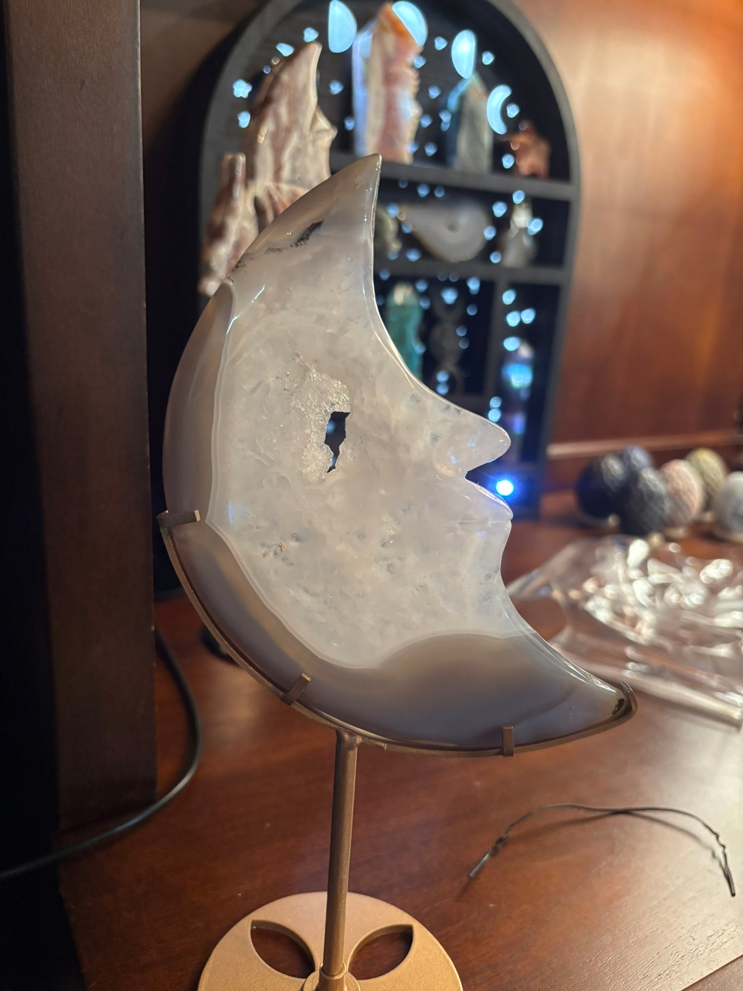 Agate Geode Moon