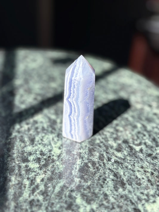 Blue Lace Agate Tower