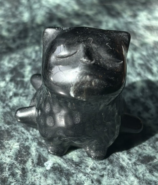 Black Obsidian Fat Kitty