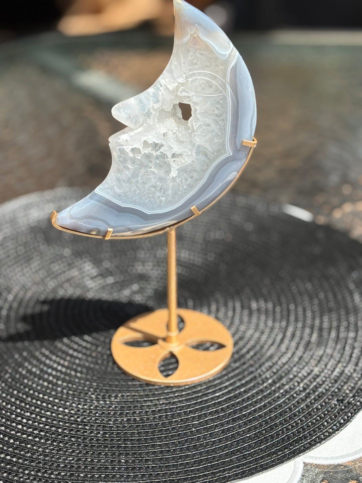 Agate Geode Moon