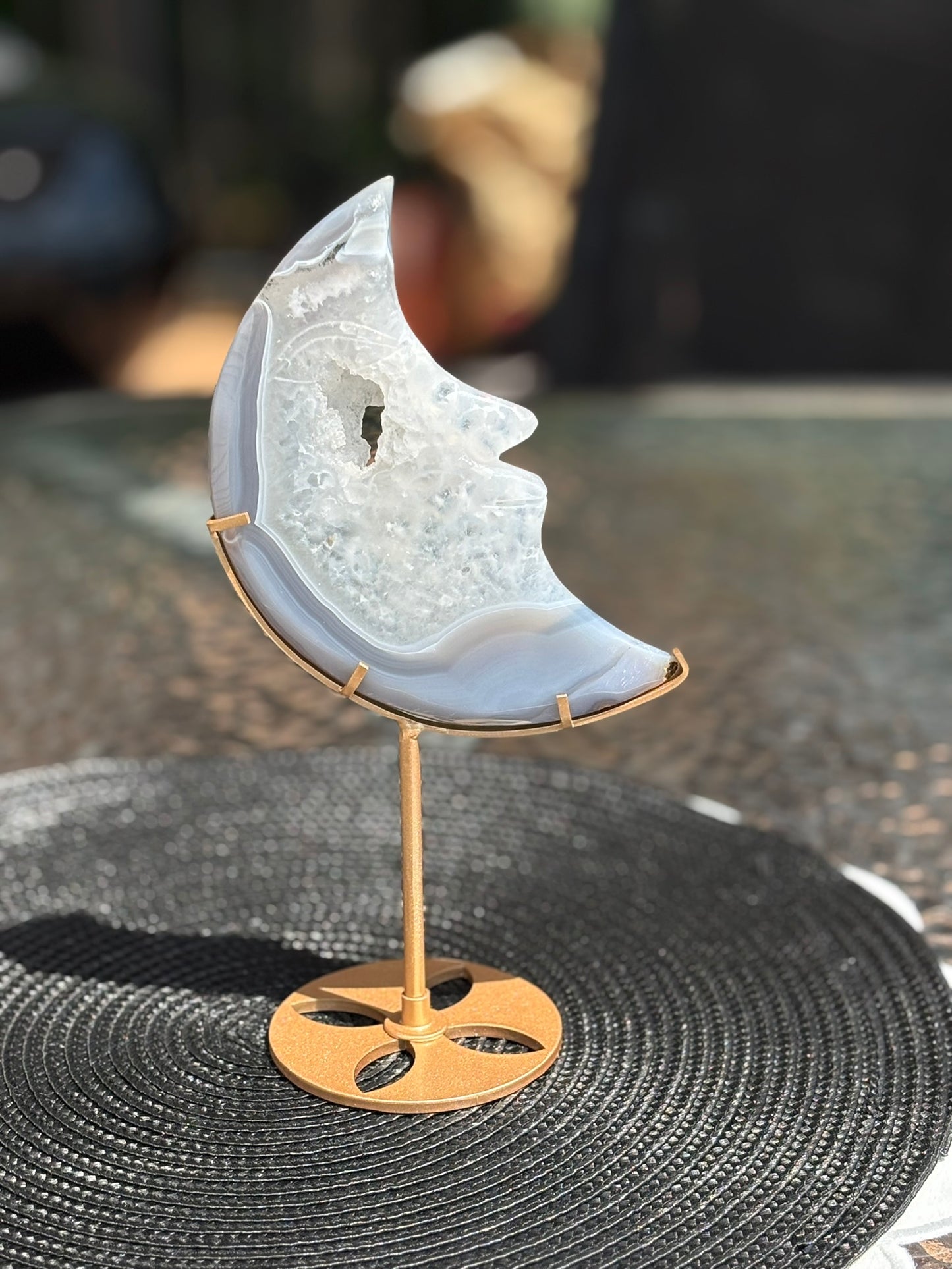 Agate Geode Moon