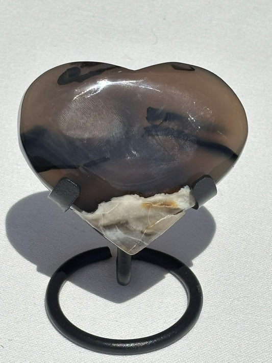 Volcanic Agate Heart