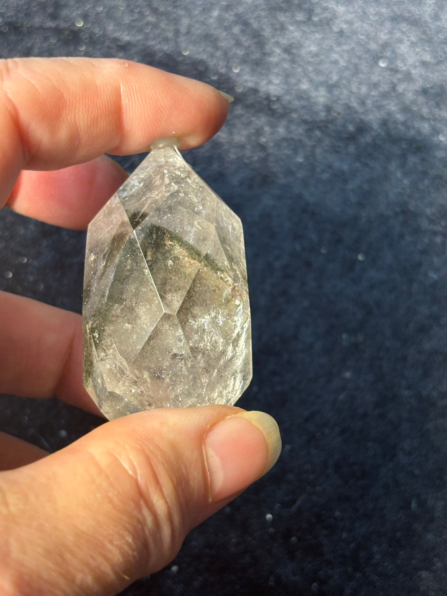 Garden Quartz Crystal Point w. stand