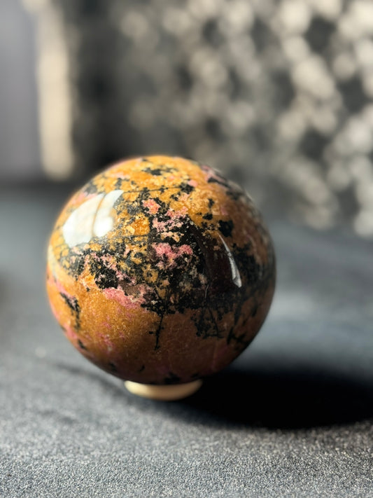 Rhodonite Sphere