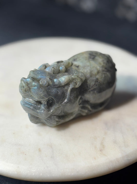 Labradorite Foo Dog