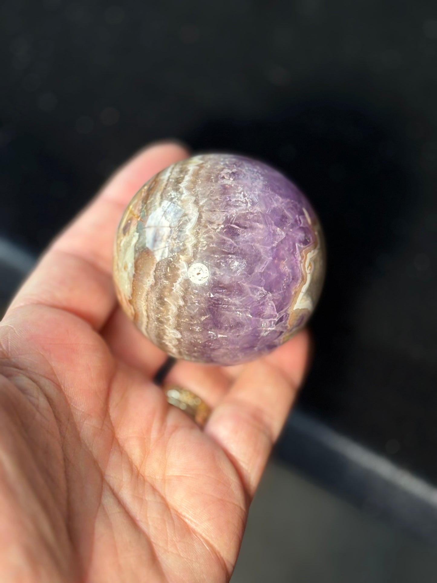 Amethyst Agate Sphere