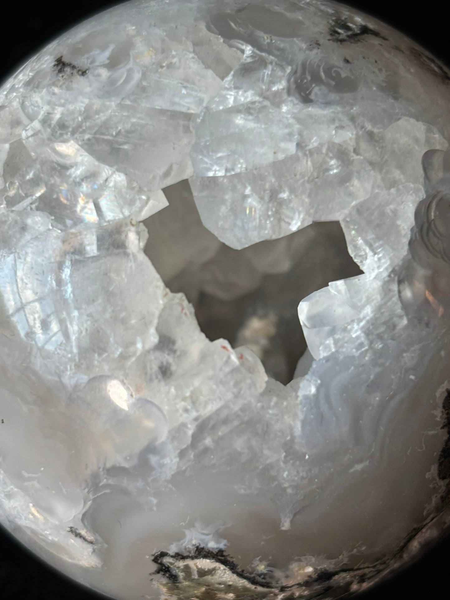 Agate Geode Sphere