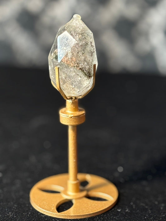 Garden Quartz Crystal Point w. stand