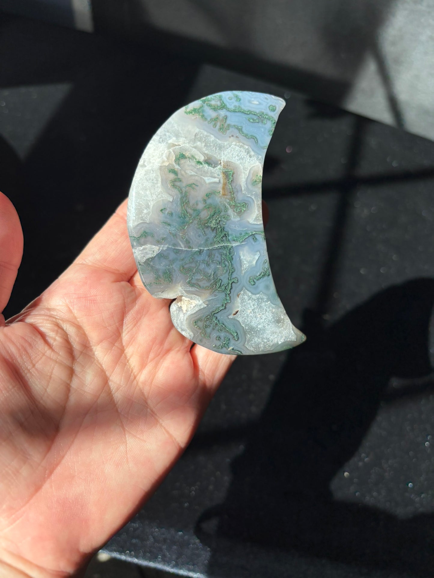 Moss Agate Moon