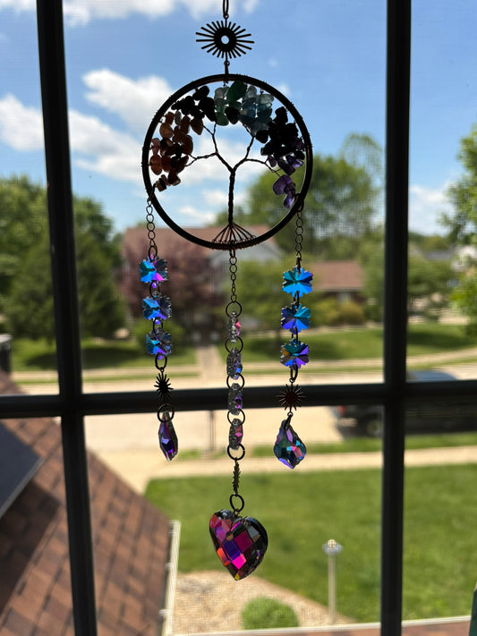 Rainbow Tree of Life Window Sun Catcher