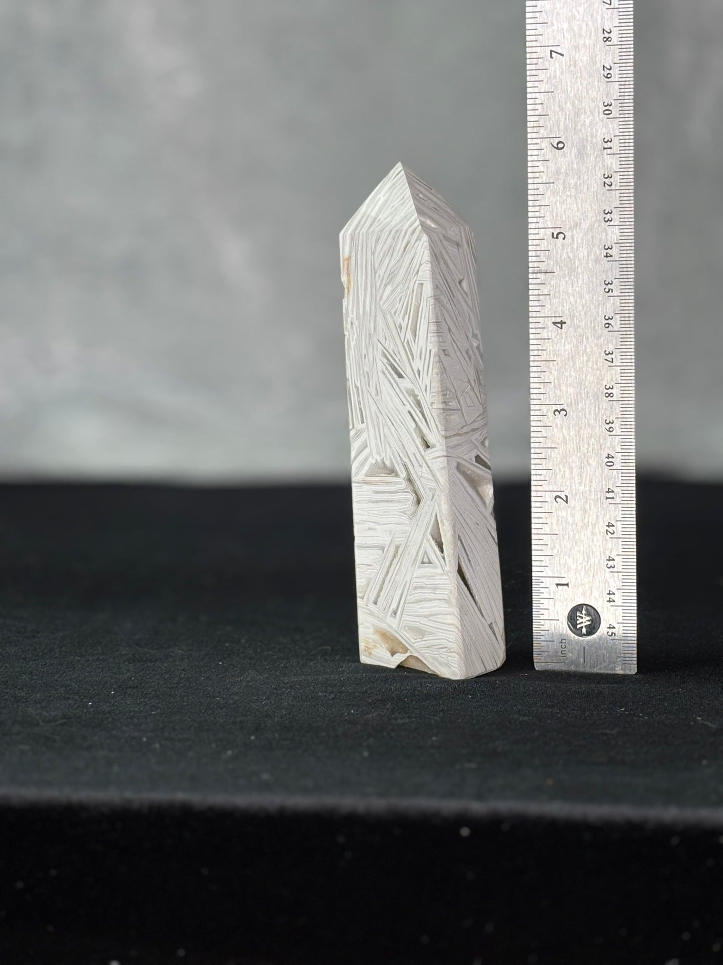 White Mexican  Agate Tower