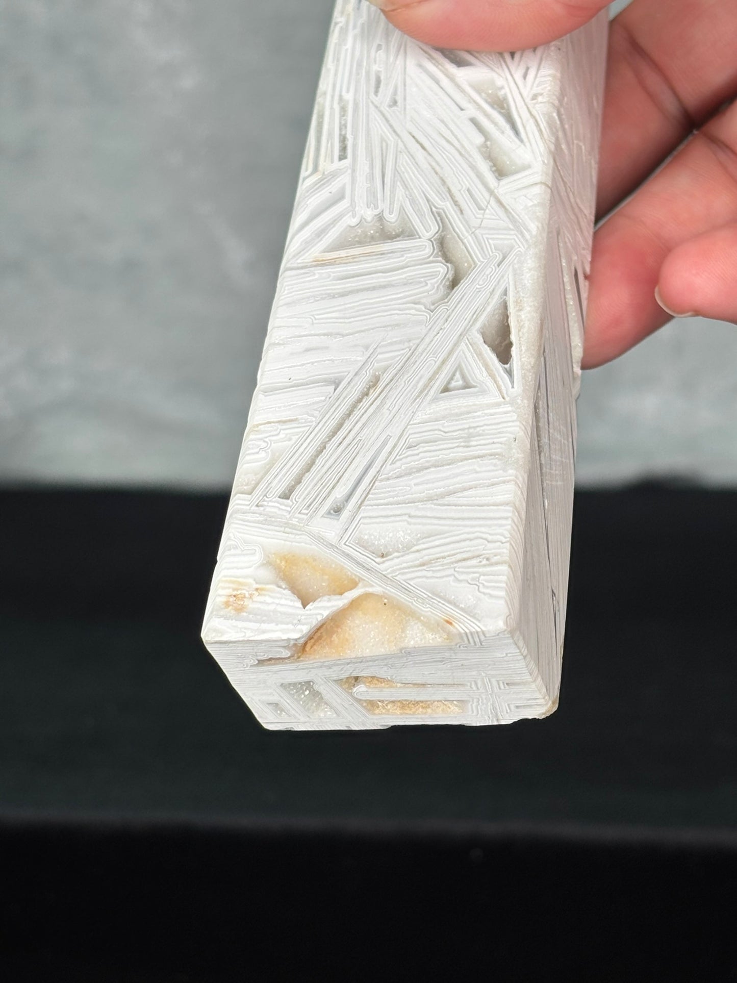 White Mexican  Agate Tower