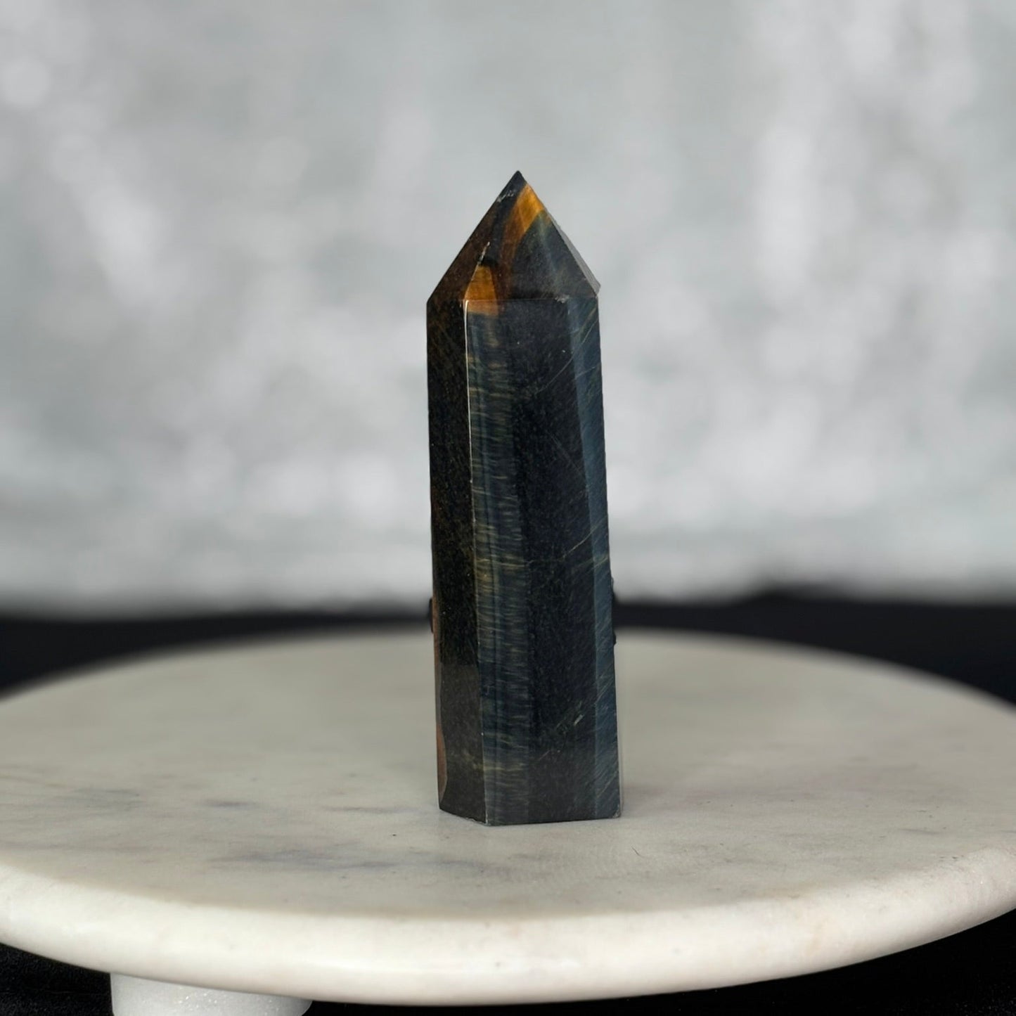 Blue & Yellow Tiger's Eye Tower