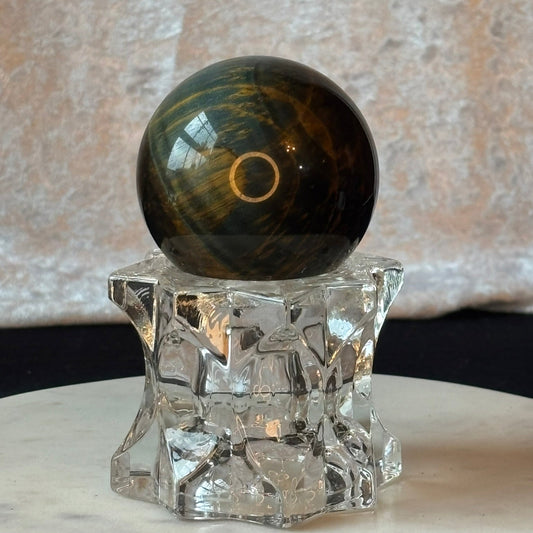 Blue & Yellow Tiger's Eye Sphere