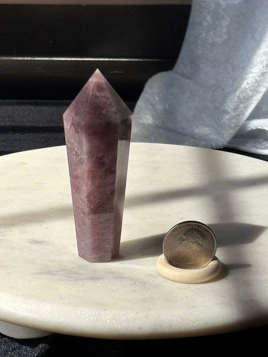 Lavender Rose Quartz Short Wand