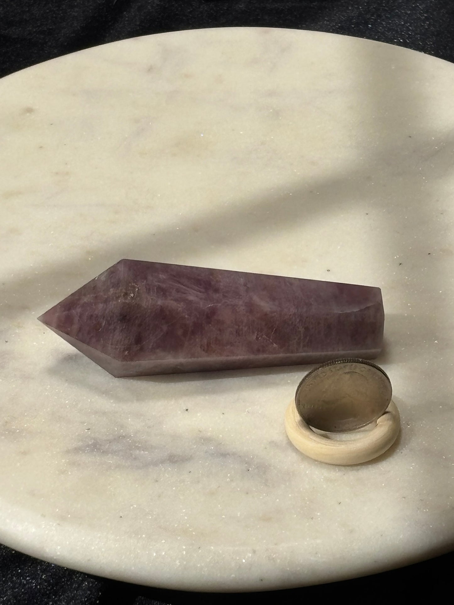 Lavender Rose Quartz Short Wand