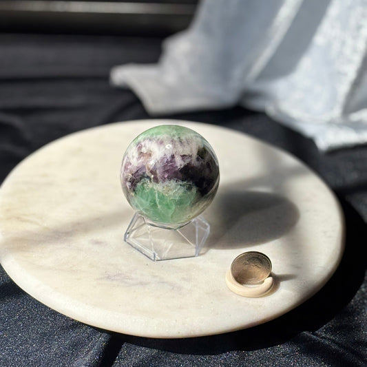 Feather Fluorite Sphere