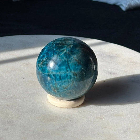 Blue Apatite Sphere
