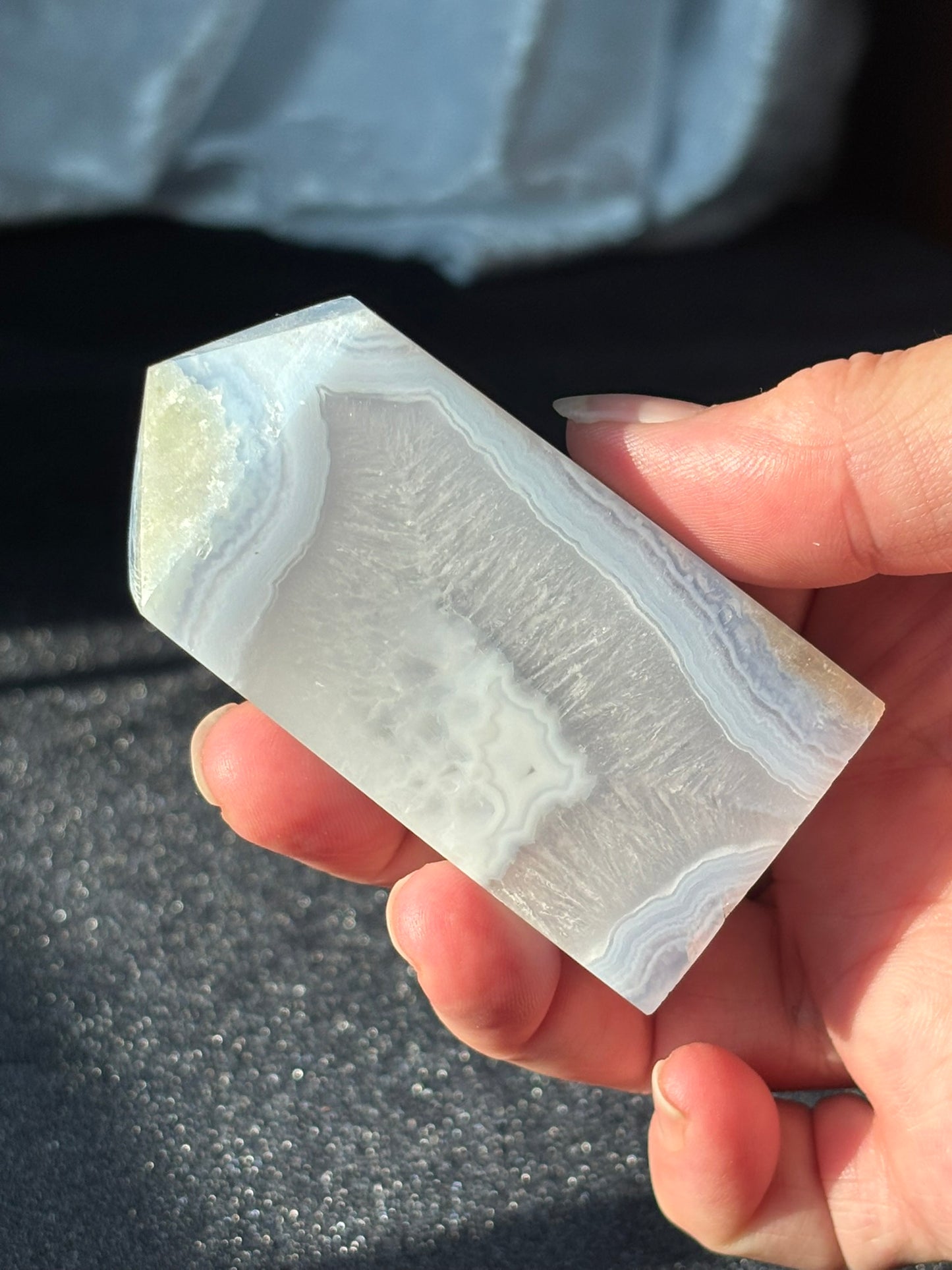 Blue Lace Agate Tower