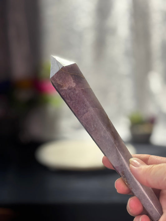 Lavender Rose Quartz Wand