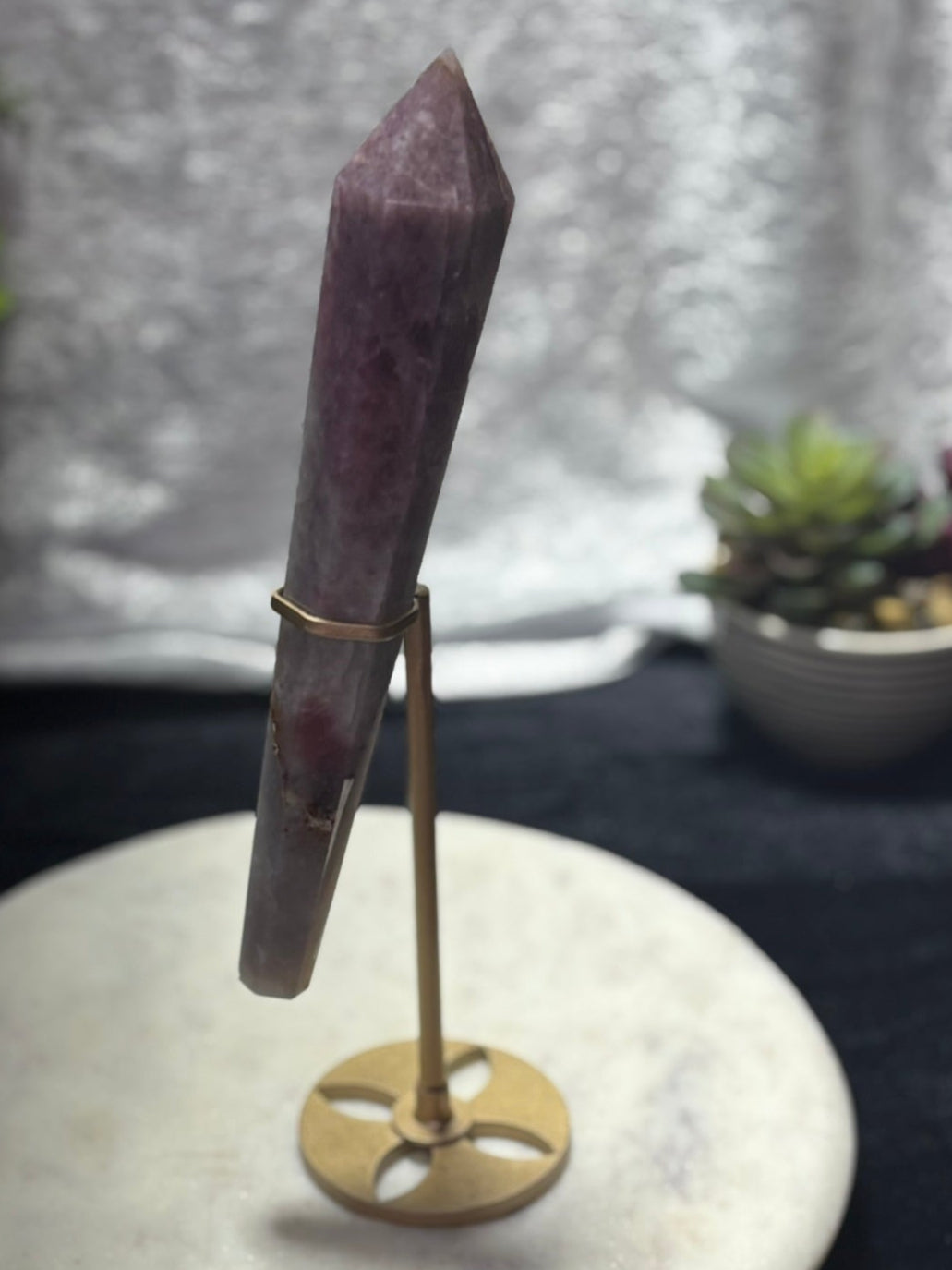 Lavender Rose Quartz Wand