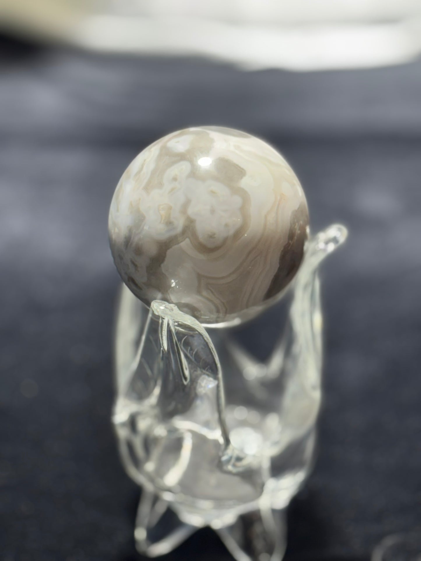 White Mexican Agate Sphere