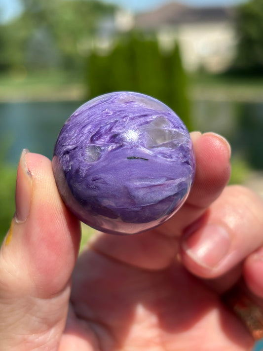 Charoite Sphere